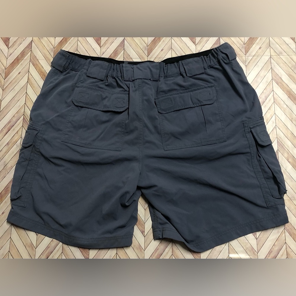 Duluth Trading Co. Utility Cargo Shorts 100% Nylon Size XXL  9” Inseam Navy - Picture 6 of 7
